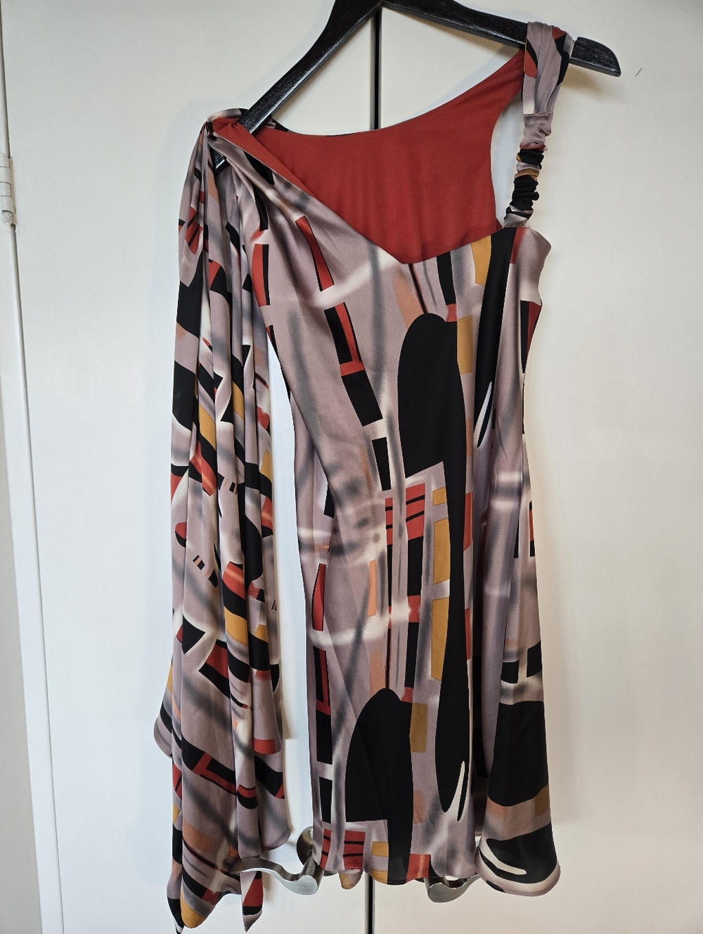 BCBGMAXAZRIA Sleevless Coctail Dress  With Big Tie  Attached Size S - Picture 10 of 16